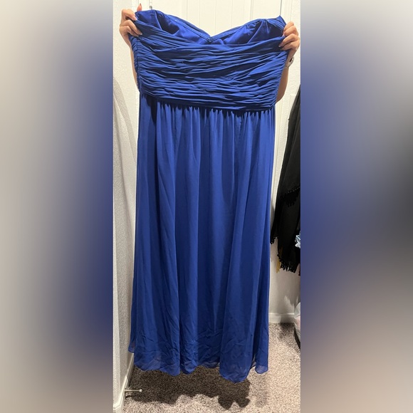 NWT Lauren Ralph Lauren Evening Strapless Formal Dress Color Tidal Blue Size 20W - Picture 14 of 15